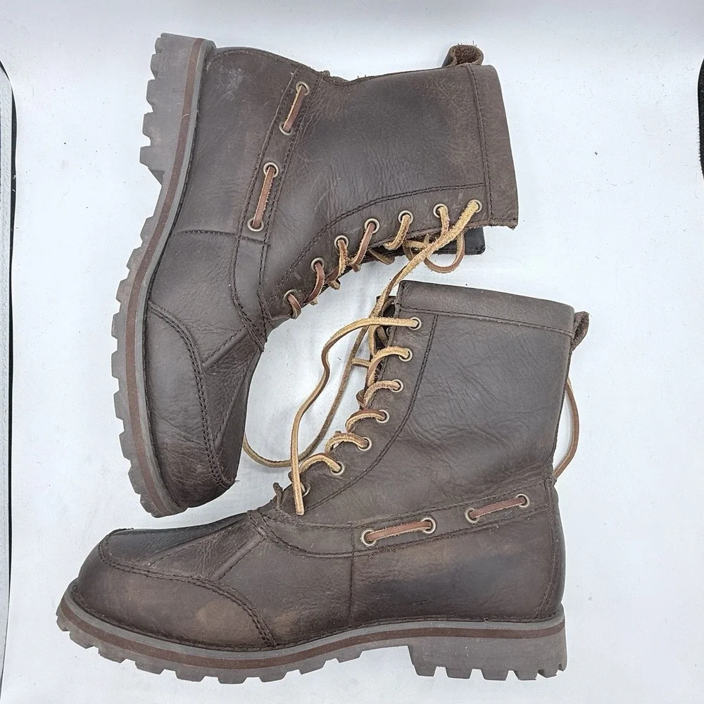 Polo Ralph Lauren Whitsand Genuine Leather Ranger Duck Boots Mens 7.5D Women's 9